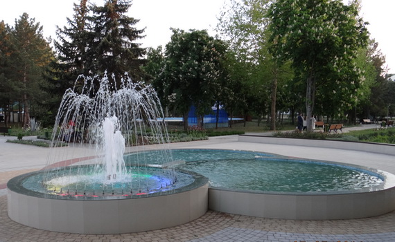Светомузыкальный фонтан г. Анапа